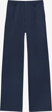 Wide leg Pantaloni con pieghe di Pull&Bear in blu: frontale