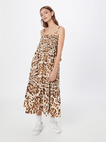 River Island - Vestido em bege: frente