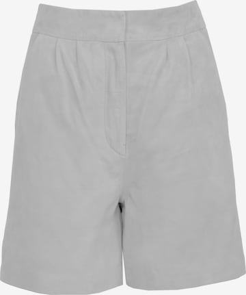 JAGGER & EVANS Regular Pleat-Front Pants in Grey: front