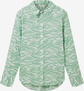 Camicia da donna di TOM TAILOR in verde: frontale