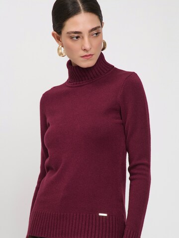Influencer Pullover in Lila