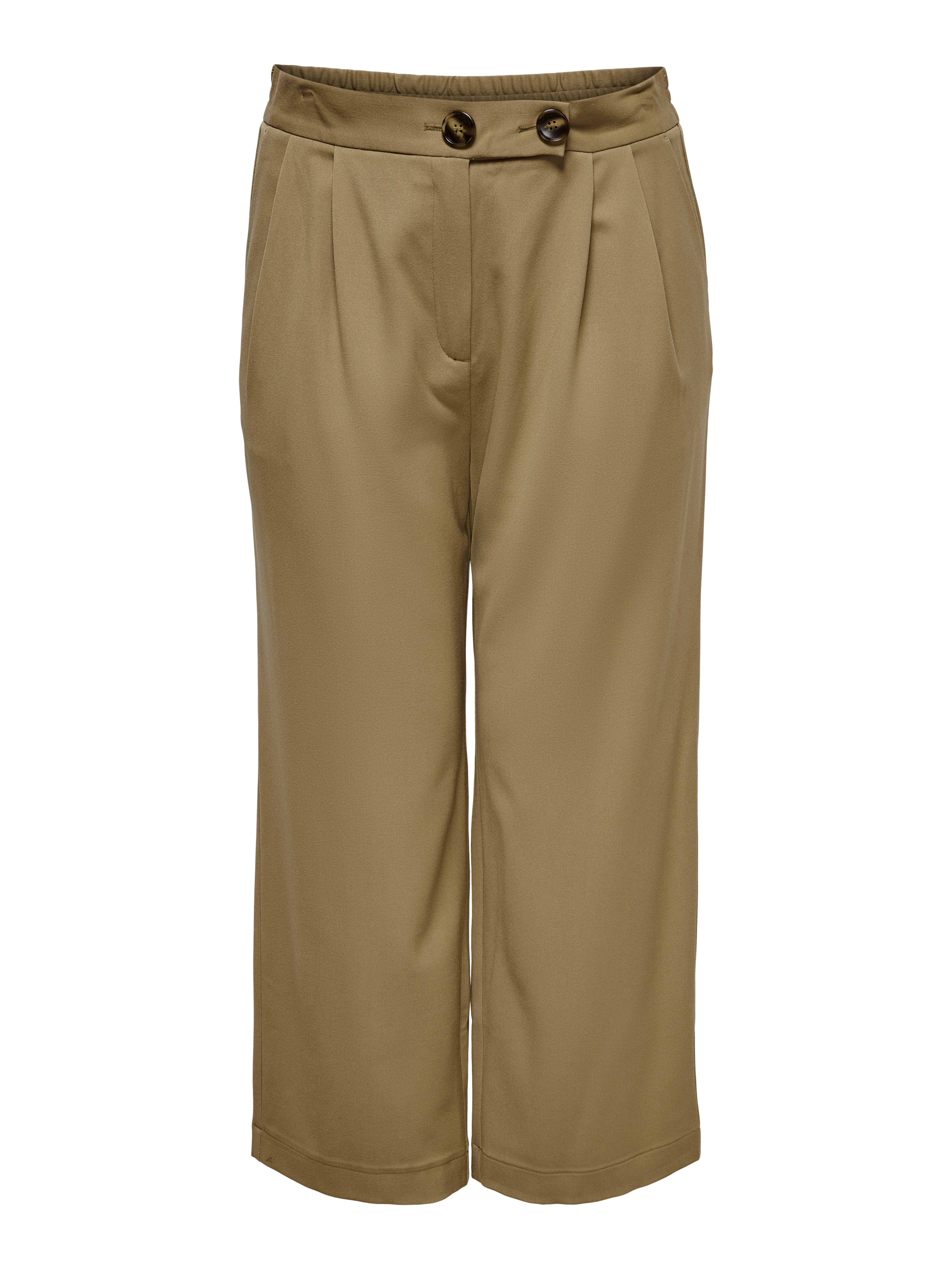 Donna Abbigliamento ONLY Carmakoma Pantaloni con pieghe in Marrone Chiaro 