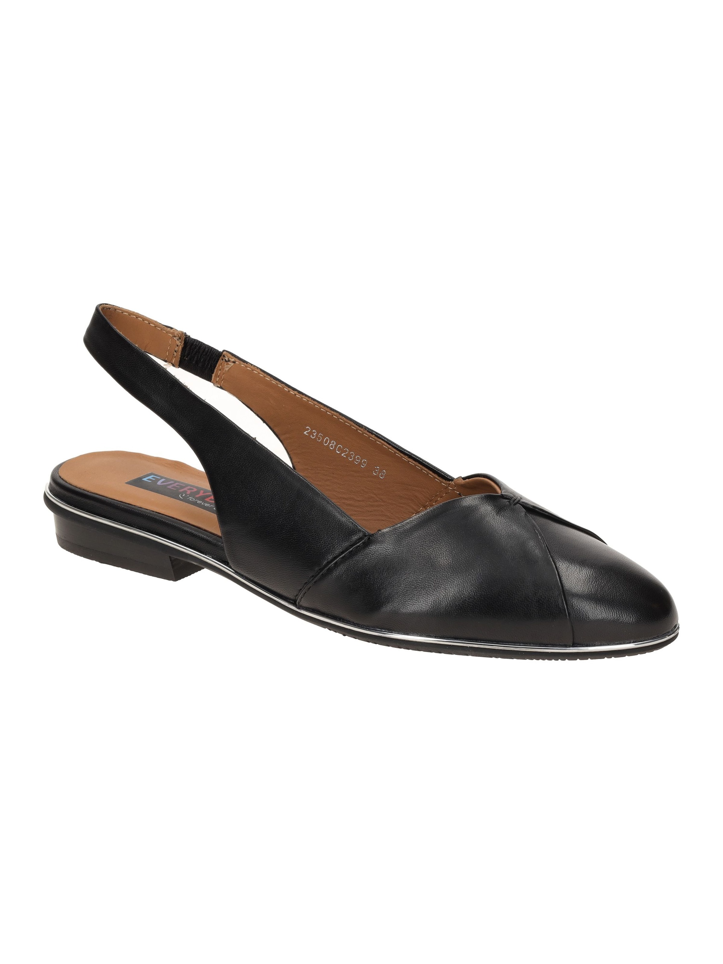 Everybody Slingpumps in Schwarz: Vorderseite