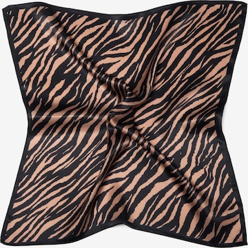 MayTree Scarf 'Seidentuch Zebra' in Brown: front