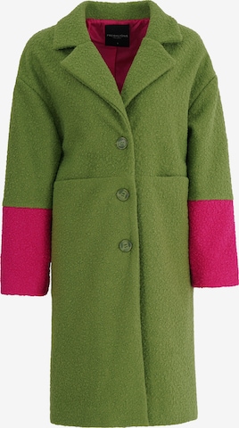 FRESHLIONS Between-Seasons Coat in Green: front