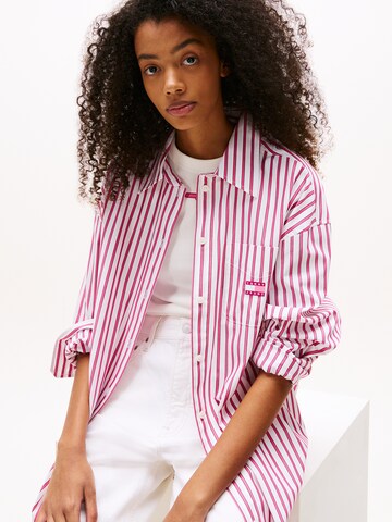 Abito camicia di Tommy Jeans in rosa