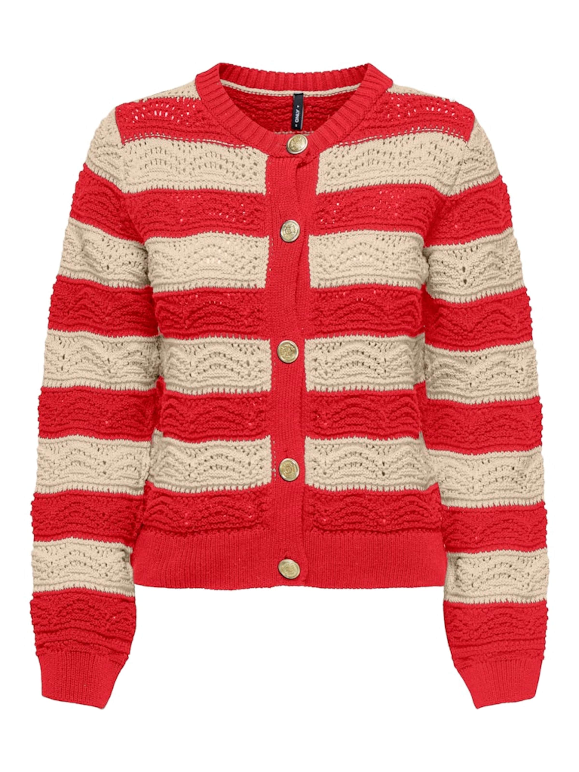ONLY Knit cardigan 'ONLCRYSTAL' in Red: front
