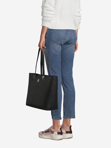 TOMMY HILFIGER Shopper in Schwarz