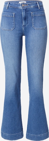 WRANGLER Flared Jeans in Blauw: voorkant