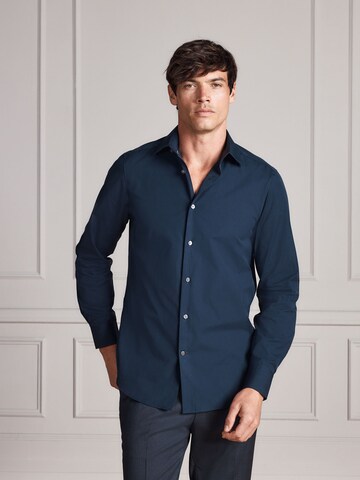 Next Regular fit Button Up Shirt in Blue: front