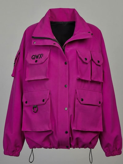QWX2 Chaqueta funcional 'Oversized Softshell Jacket – Structured / Weather-Resistant' en M en fucsia, Vista del producto