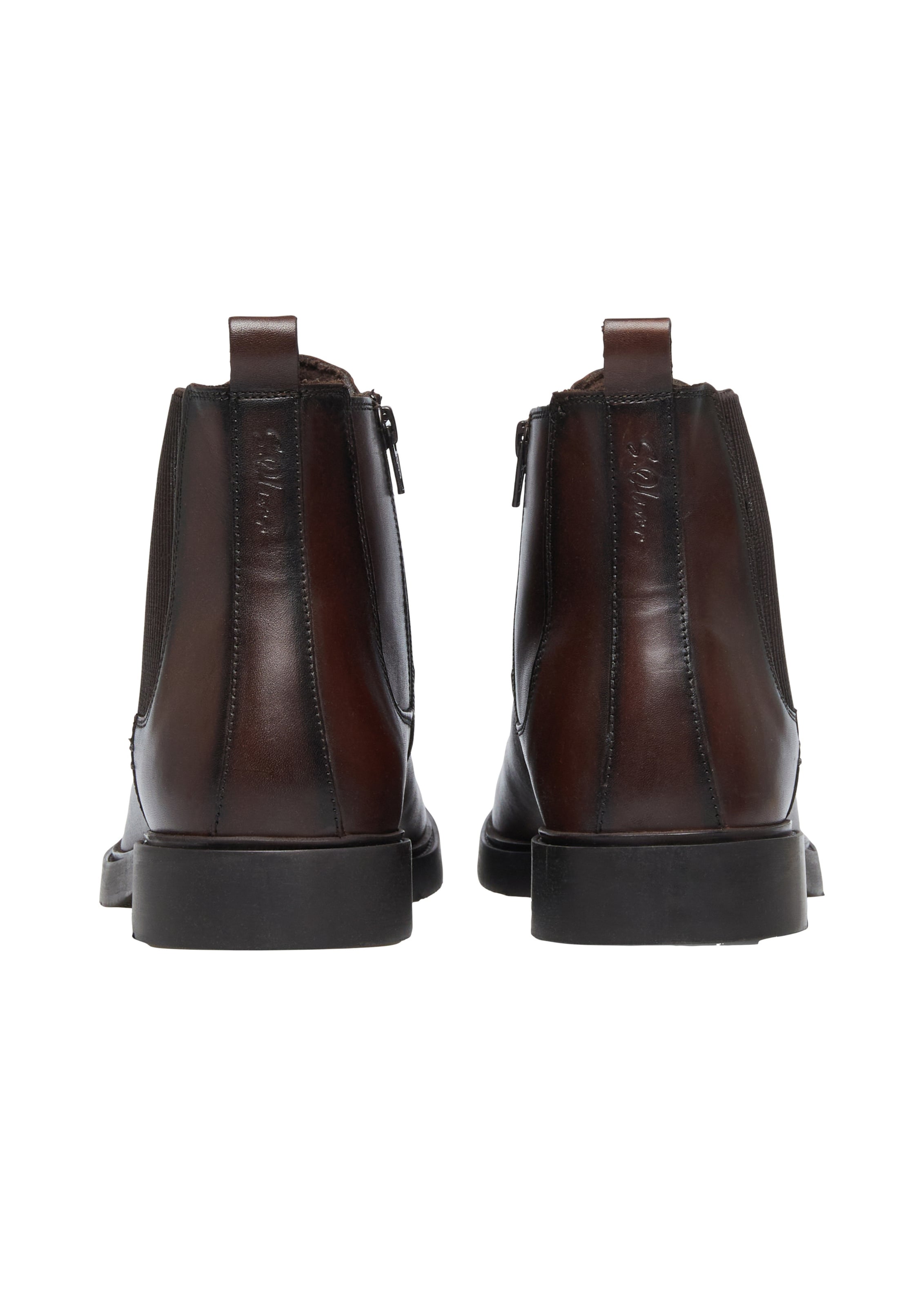 s.Oliver Chelsea Boots in Braun: Rückseite
