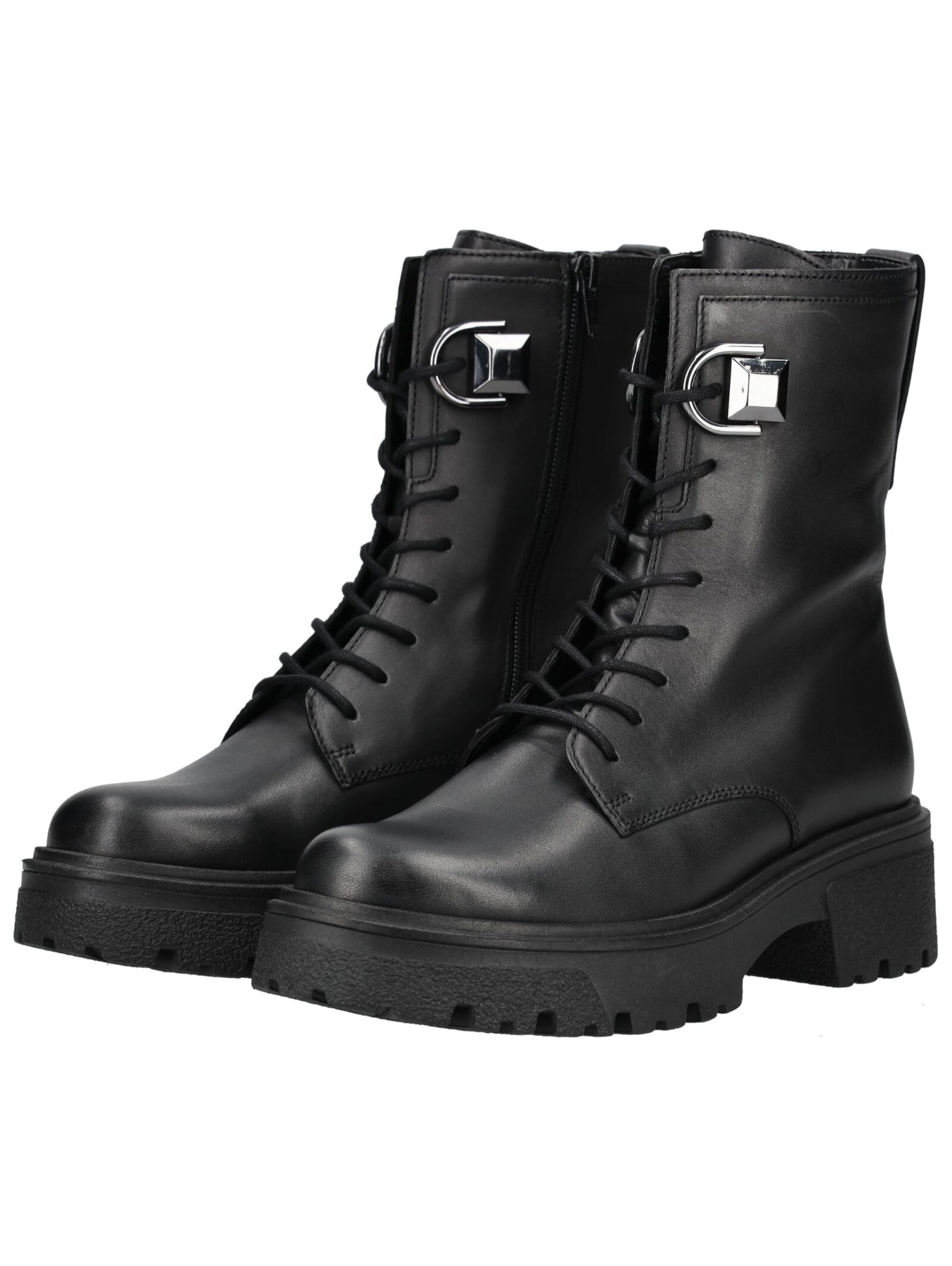 GABOR Šnurovacie členkové čižmy - Čierna