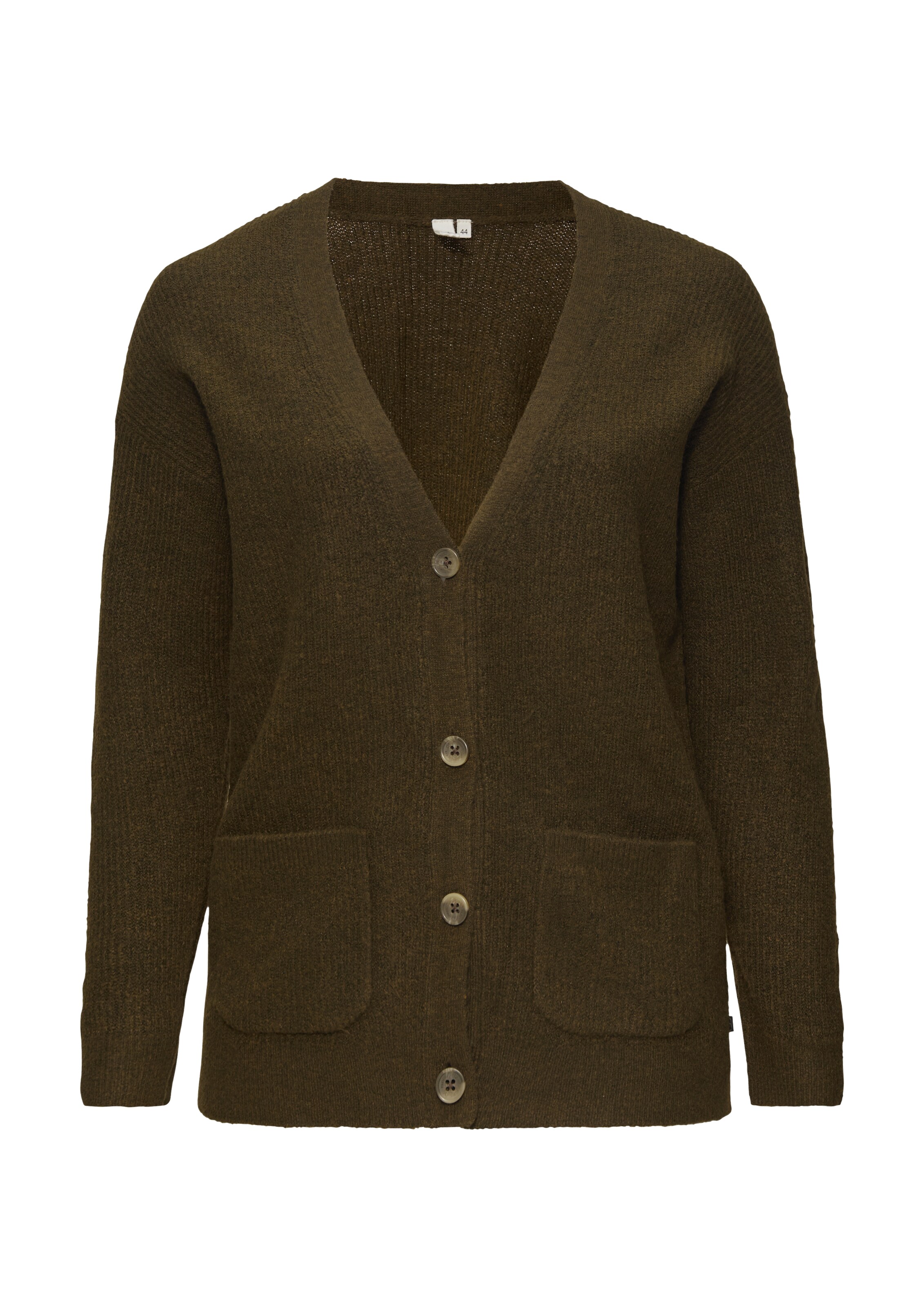 QS Strickjacke in Braun: Vorderseite