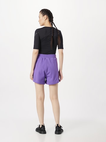 ADIDAS BY STELLA MCCARTNEY Loose fit Workout Pants 'Truecasuals Terry' in Purple