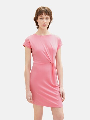 TOM TAILOR DENIM Sukienka w kolorze różowy: przód