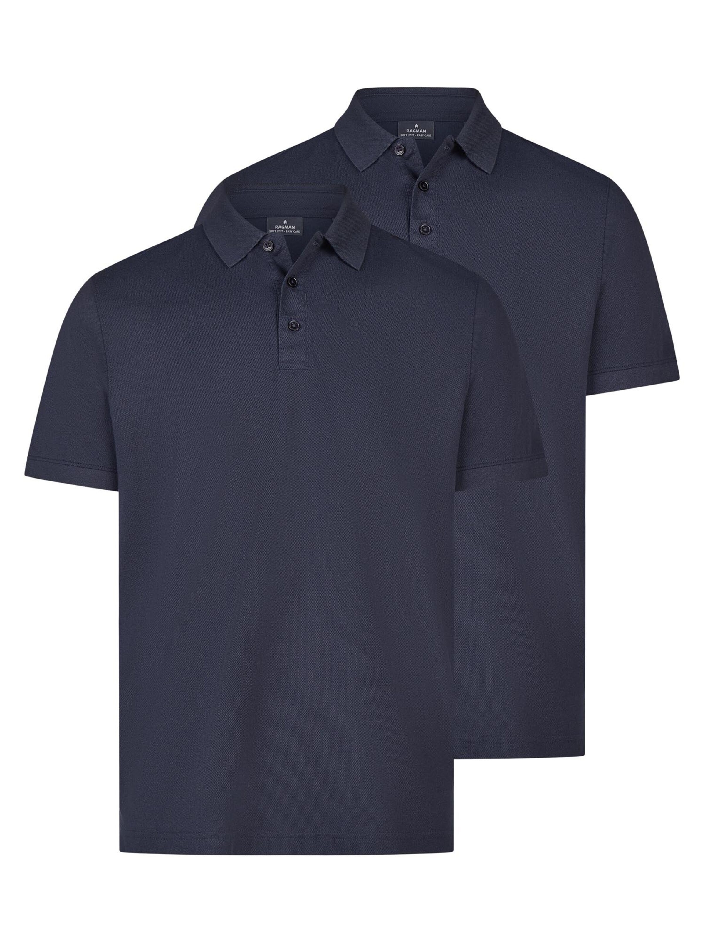 Ragman Shirt 'Basic' in Blue: front