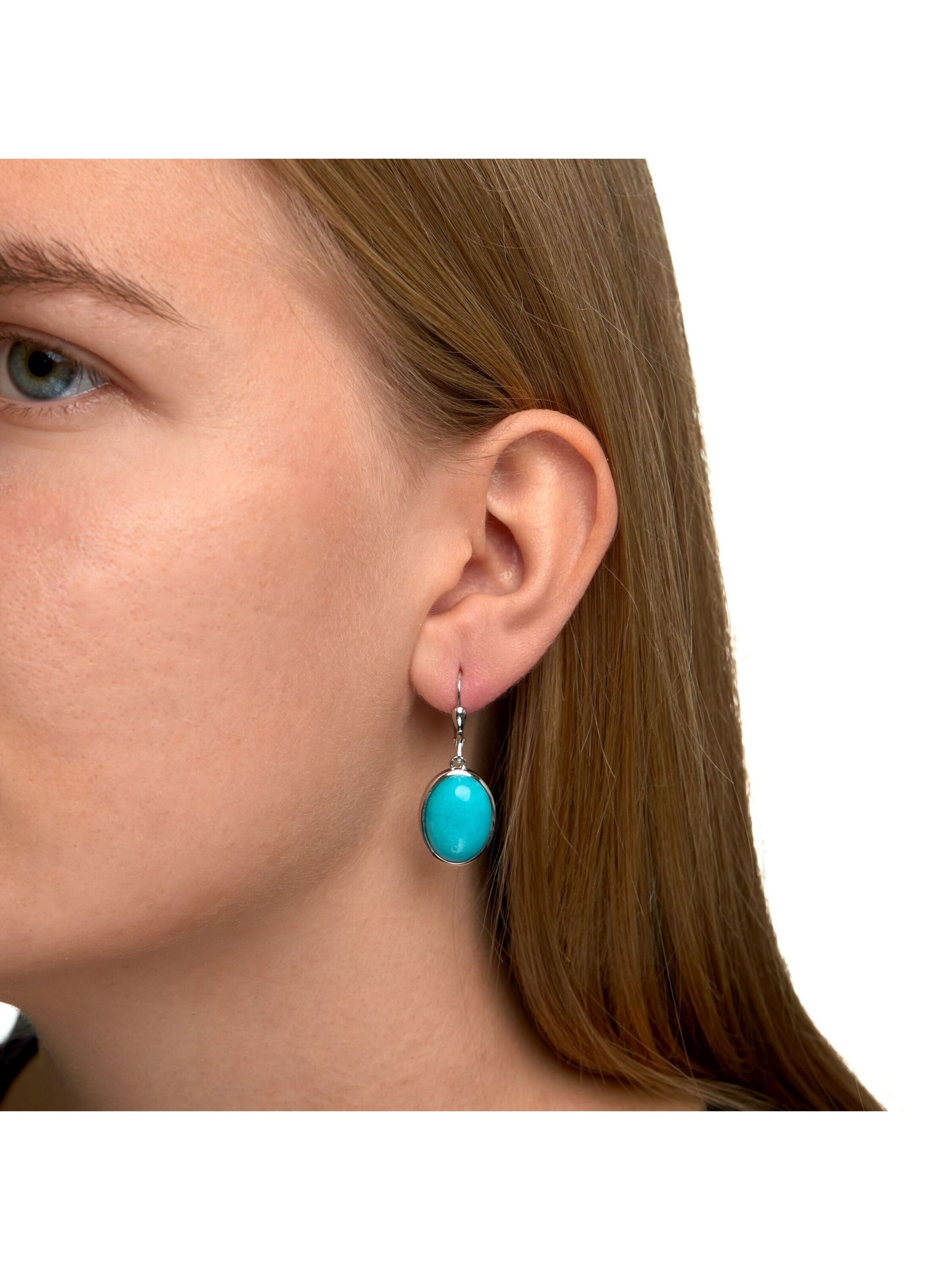 Zeeme Ohrringe in Silber: Vorderseite