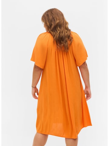 Zizzi Καλοκαιρινό φόρεμα 'EROSE' σε πορτοκαλί