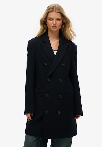 Manteau mi-saison Superdry en bleu : devant