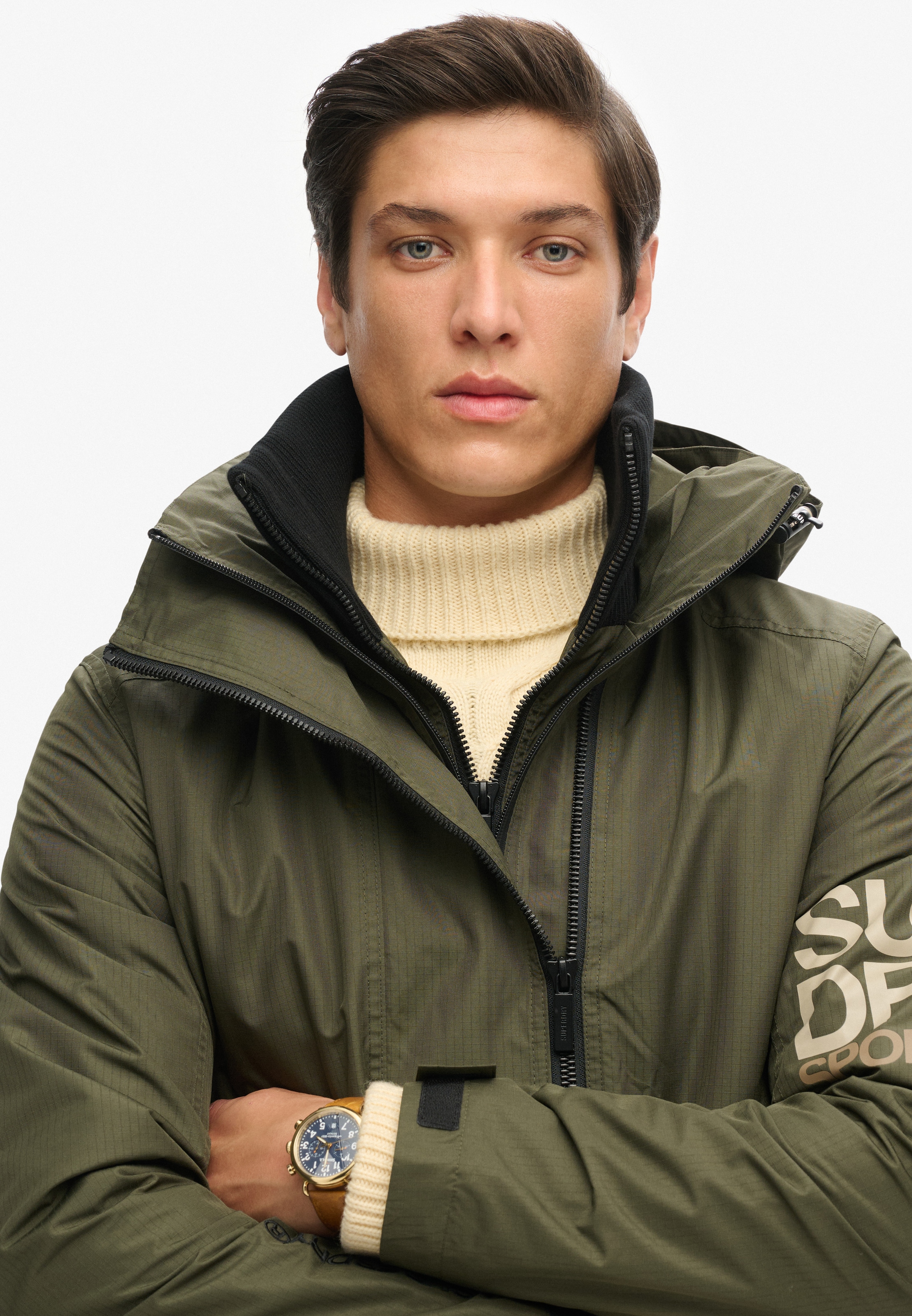 Veste mi-saison 'YACHTER' Superdry en vert