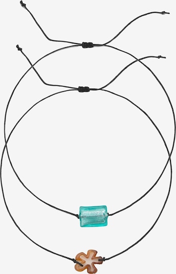 Pull&Bear Halsband i turkos / brun / svart, Produktvy