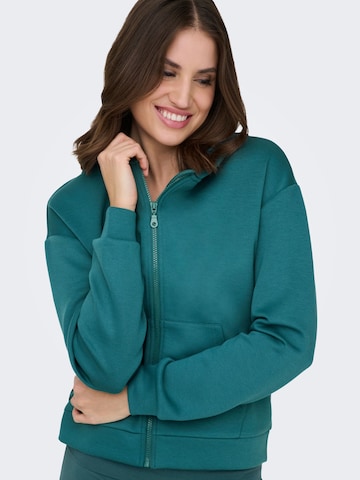 ONLY PLAY Sports sweat jacket 'ONPLounge' in Blue