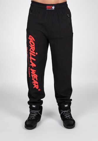 Gorilla Wear Loosefit Broek 'Augustine' in Zwart: voorkant