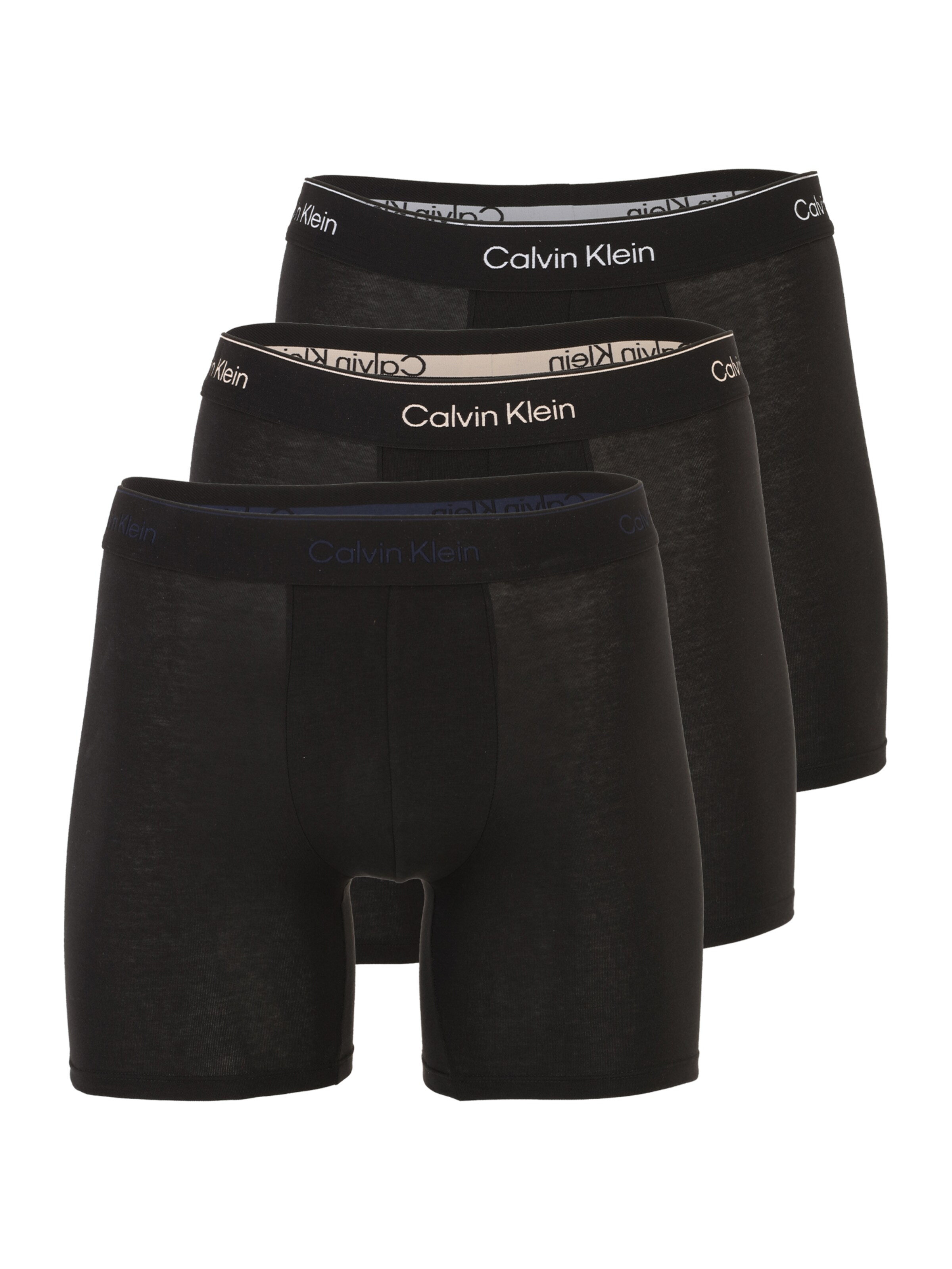 Boxeri Calvin Klein Underwear pe bej / bleumarin / negru / alb, Vizualizare produs