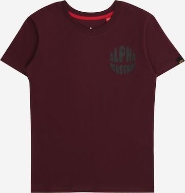 ALPHA INDUSTRIES - Camisola em vermelho: frente