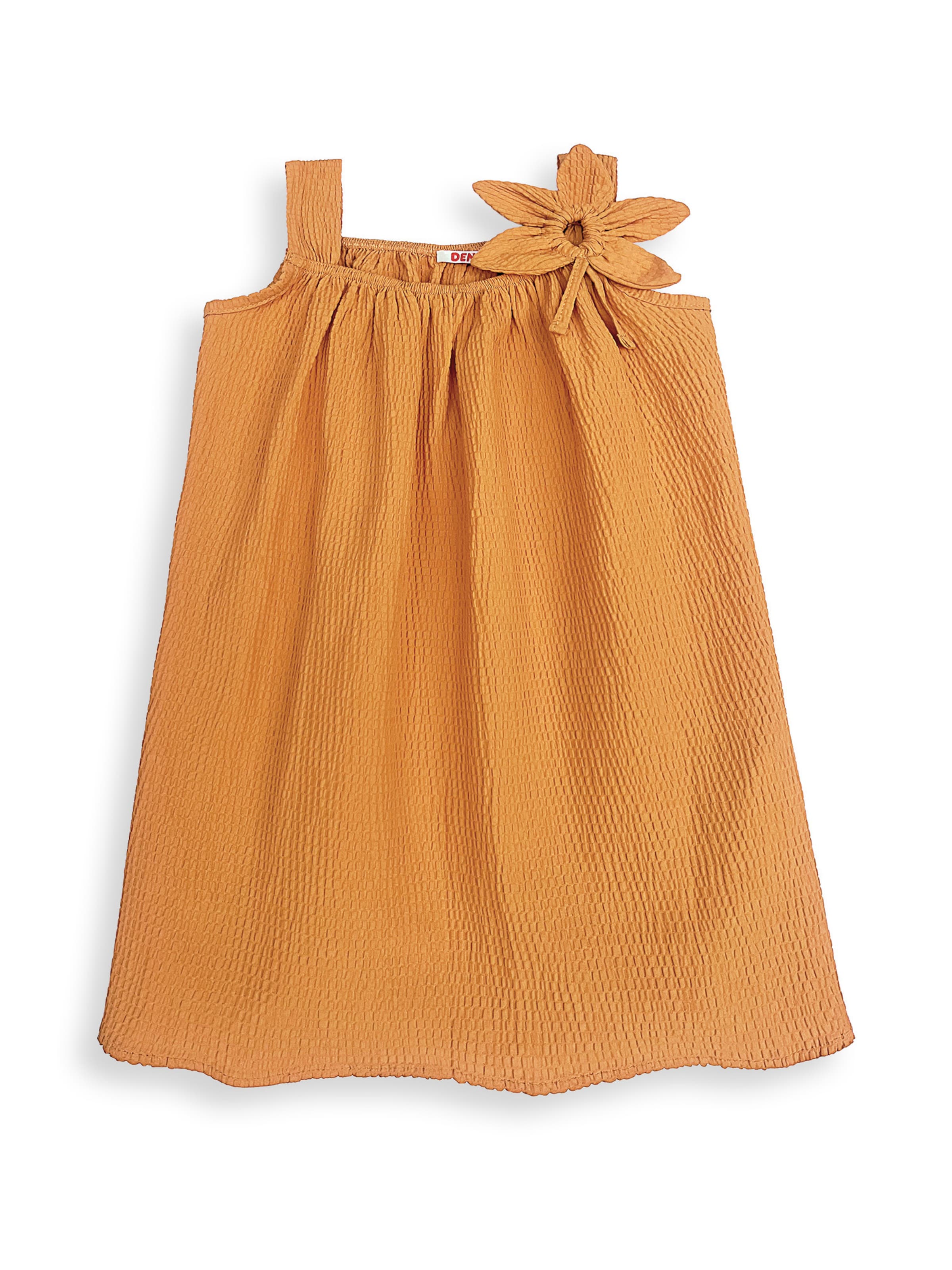 Denokids Dress in Yellow: front
