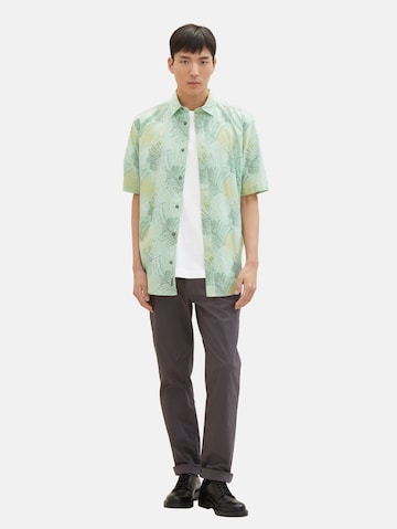 TOM TAILOR Regular fit Button Up Shirt in Green