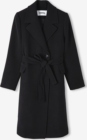 Ipekyol Between-Seasons Coat in Black: front