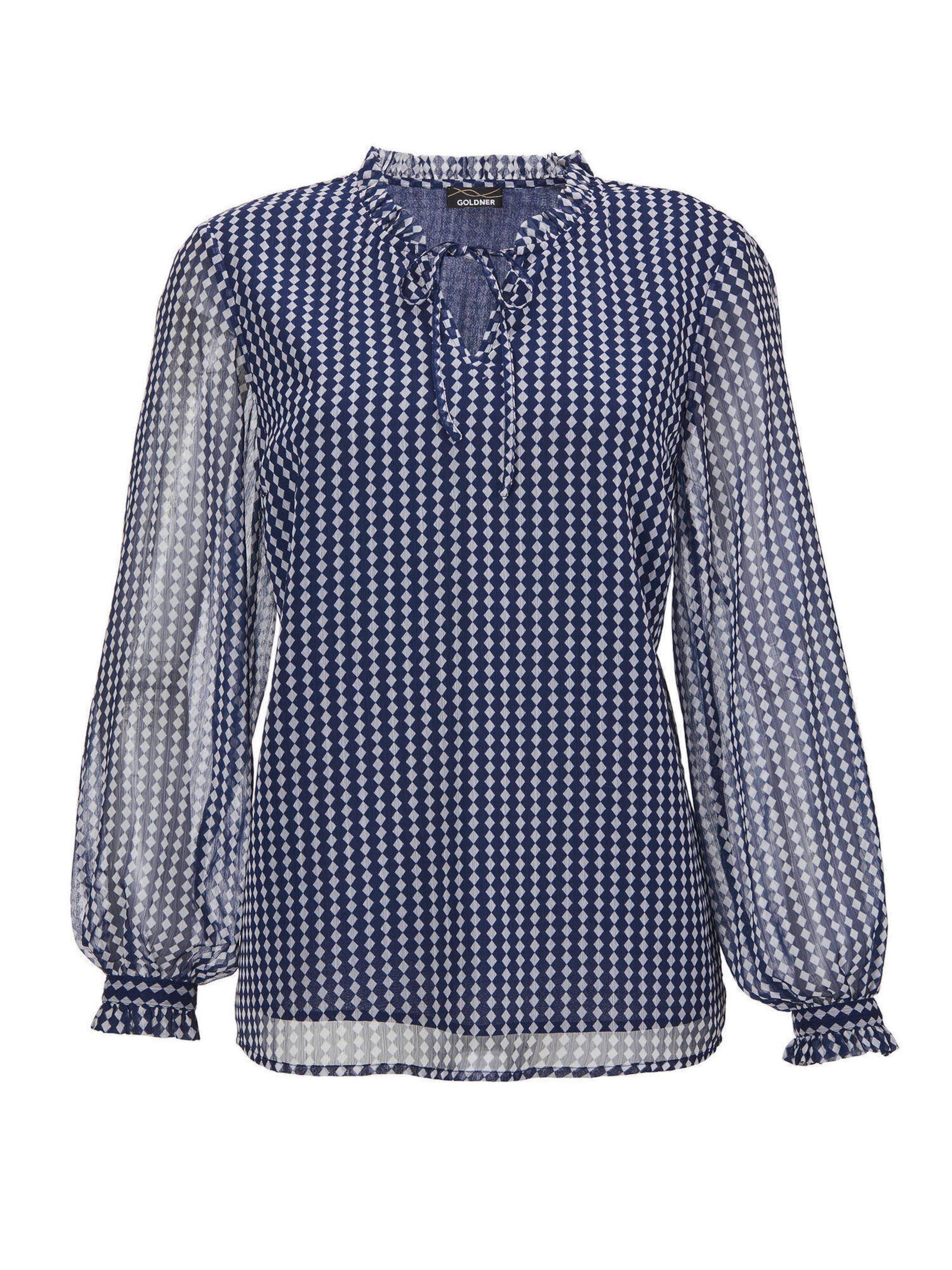 Goldner Blouse in Blauw: voorkant