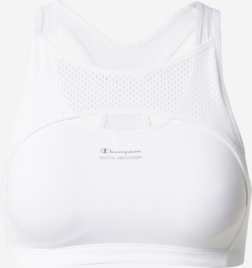 SHOCK ABSORBER Bralette Sports Bra in White: front