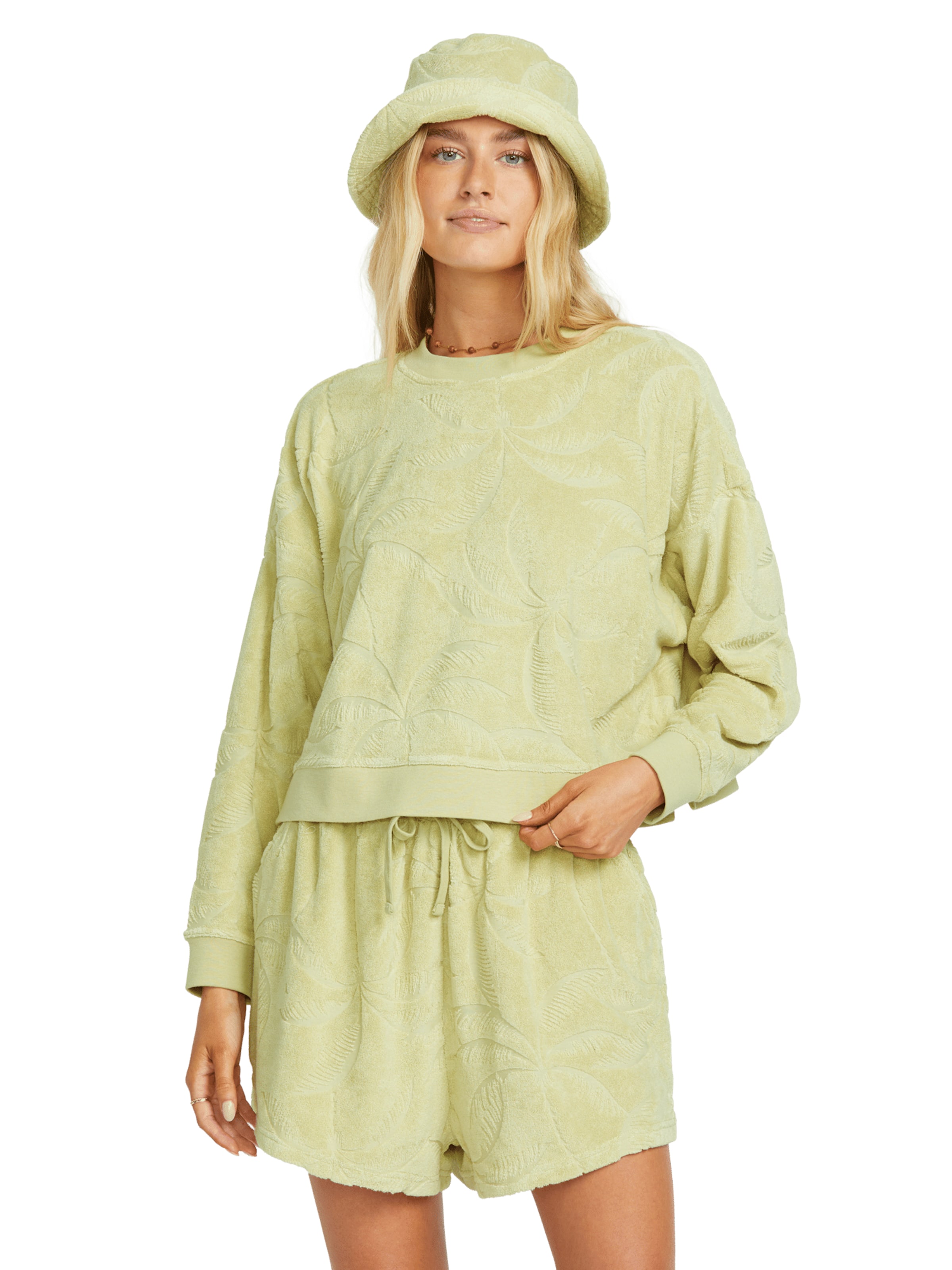 BILLABONG Sweatshirt 'Sun Tempo' in Grün: Vorderseite