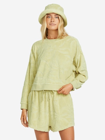 Sweat-shirt 'Sun Tempo' BILLABONG en vert : devant