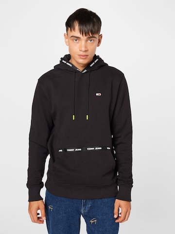 Sweat-shirt Tommy Jeans en noir : devant