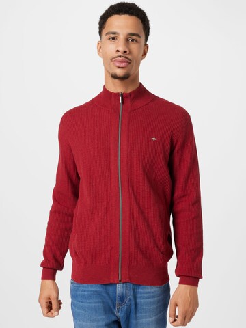 FYNCH-HATTON Knit Cardigan in Red: front