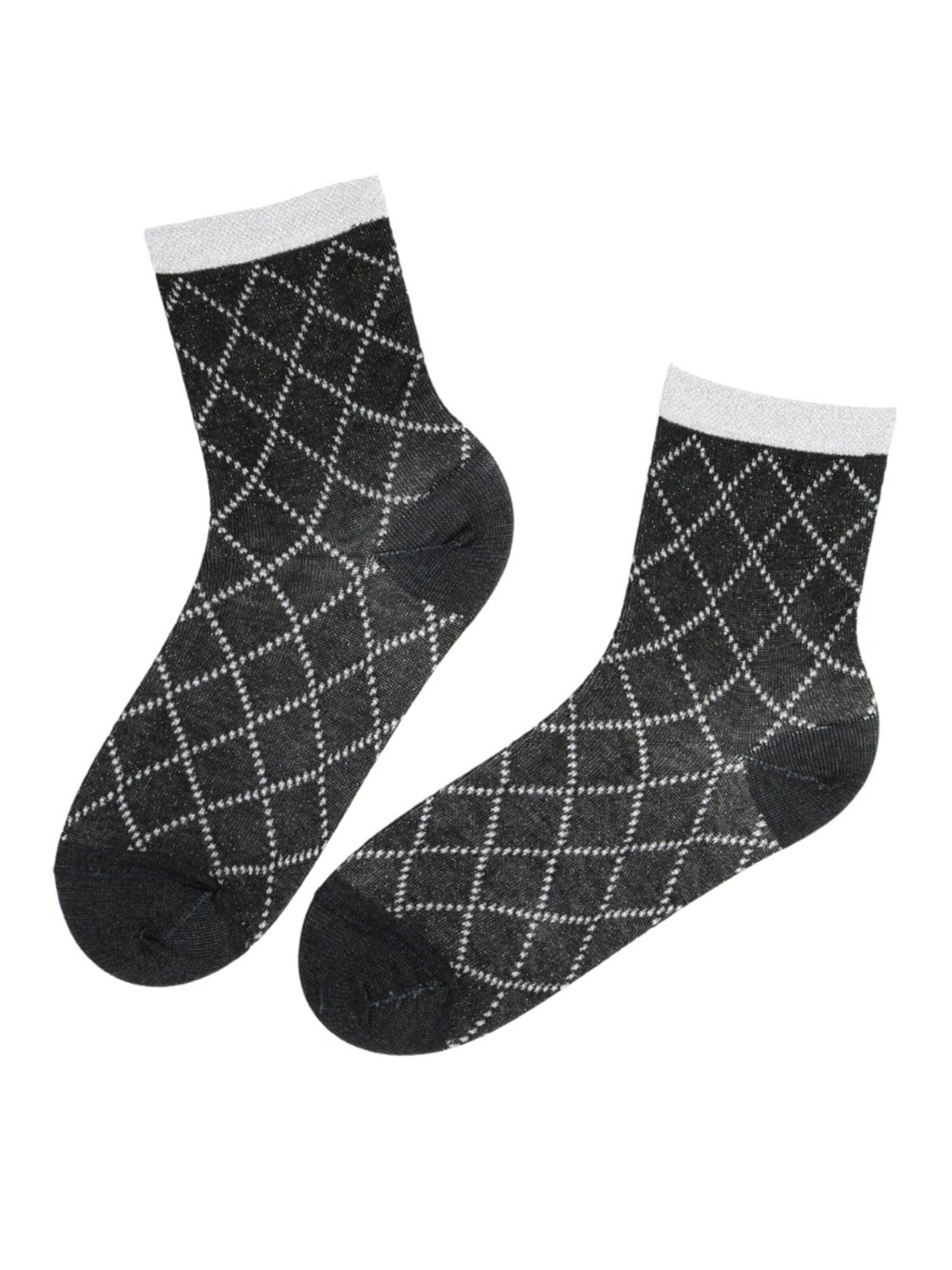 Sokisahtel Sokker 'HOLLY sparkly patterned socks' i sort: forside