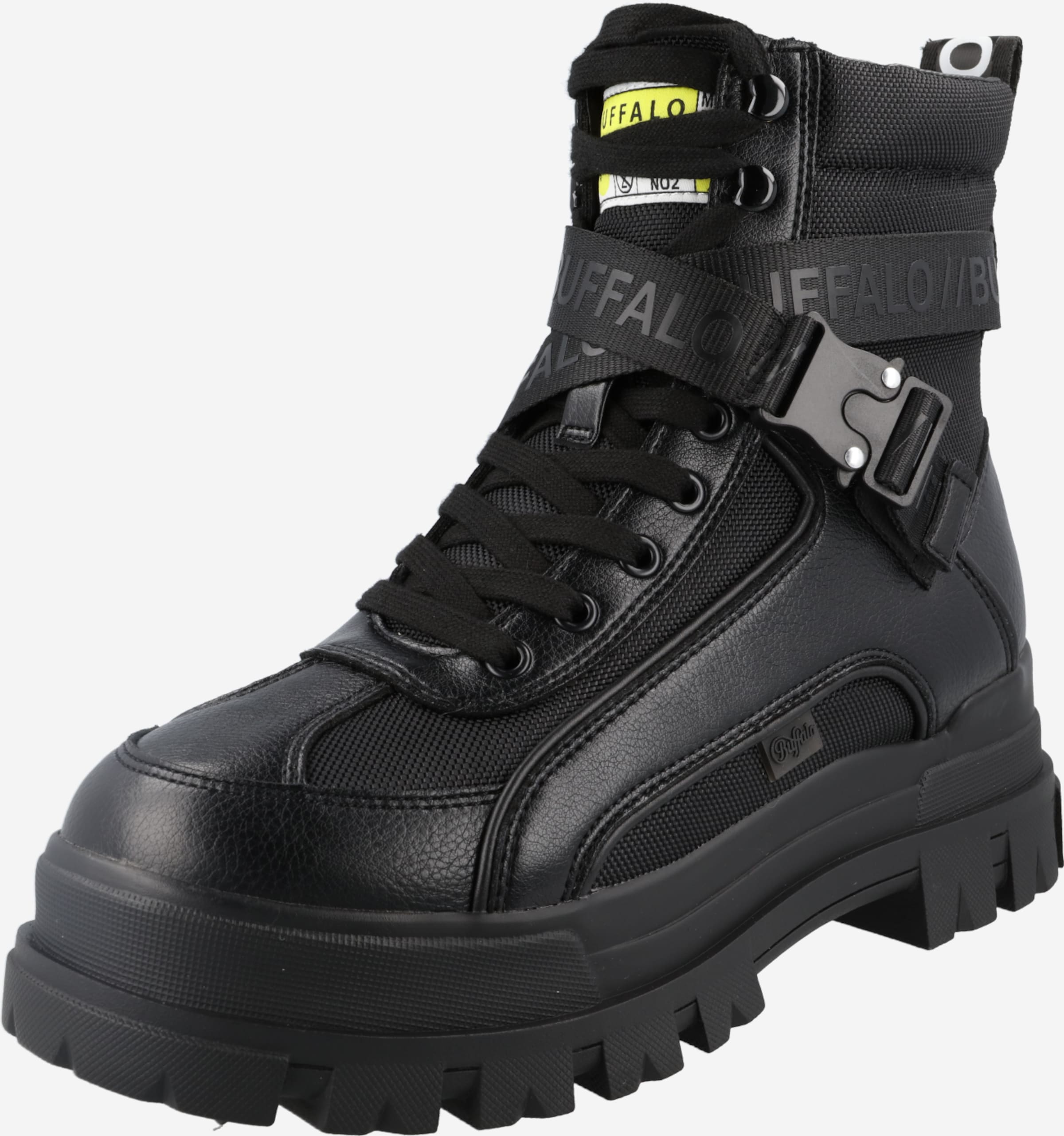BUFFALO Bocanci cu șireturi 'ASPHA COM1 LACEUP MID'