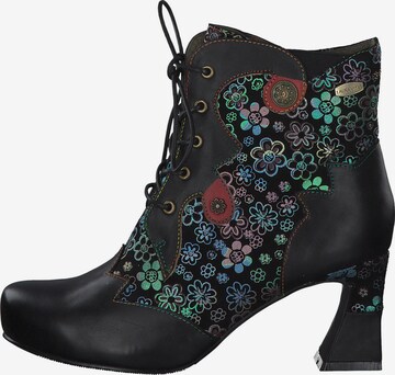 Laura Vita Lace-Up Ankle Boots 'Magalieo 07' in Black
