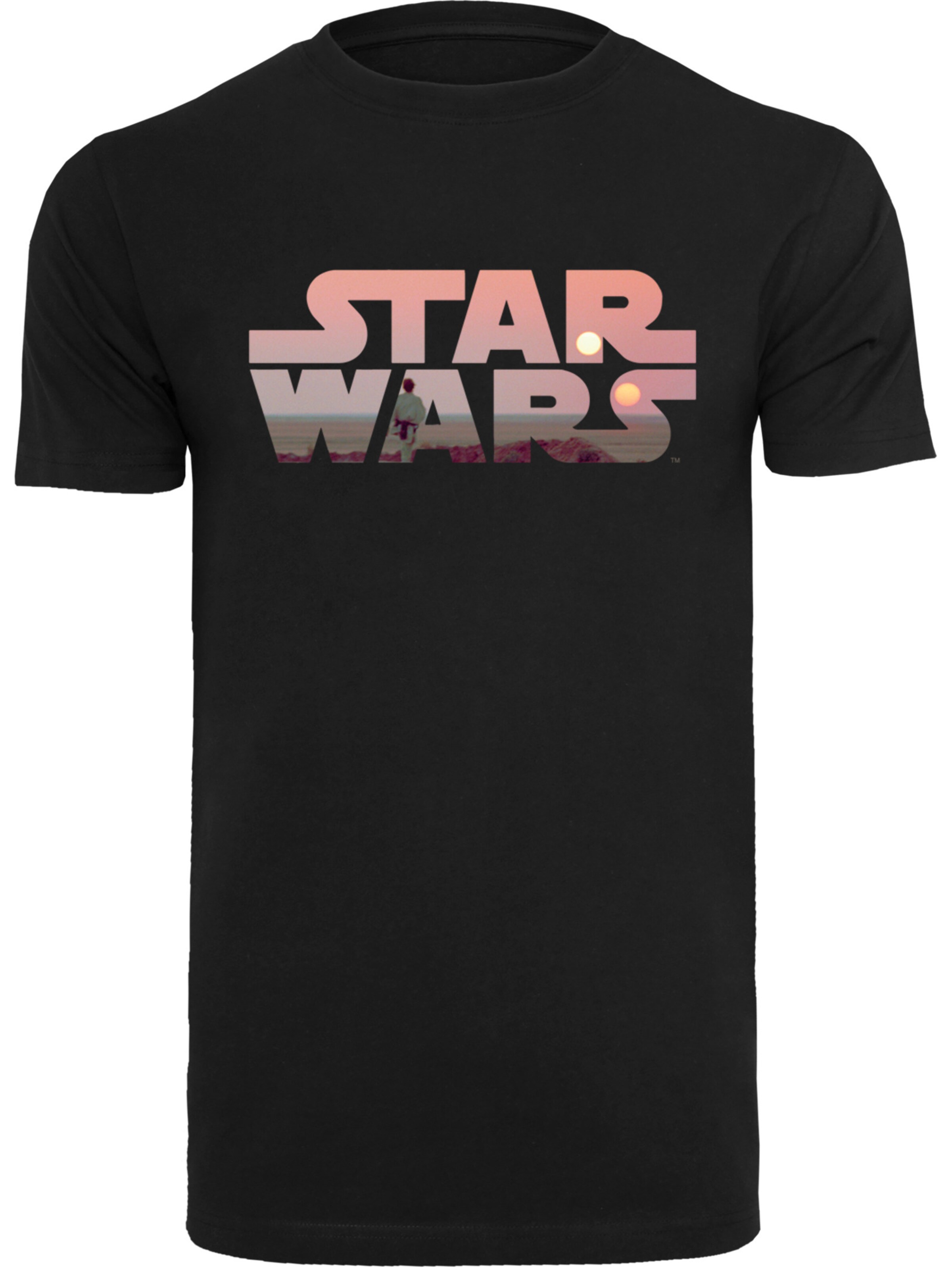 T-Shirt 'Star Wars Tatooine' F4NT4STIC en noir : devant