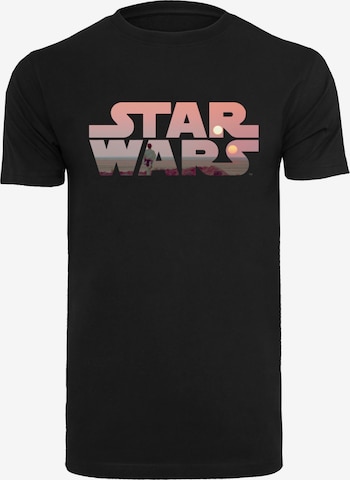 T-Shirt 'Star Wars Tatooine' F4NT4STIC en noir : devant