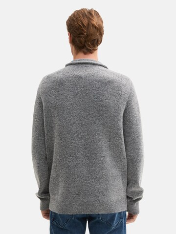 TOM TAILOR Strickpullover in Grau