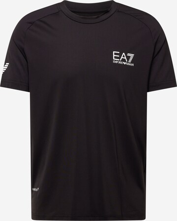 EA7 Emporio Armani Functioneel shirt in Zwart: voorkant