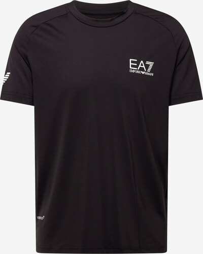 EA7 Emporio Armani Funkcionalna majica | črna / bela barva, Prikaz izdelka