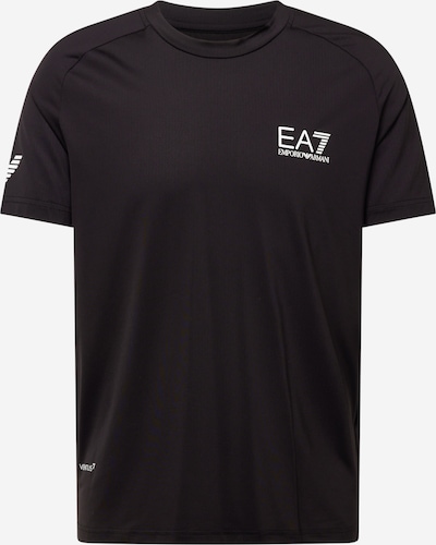 EA7 Emporio Armani Funkcionalna majica | črna / bela barva, Prikaz izdelka