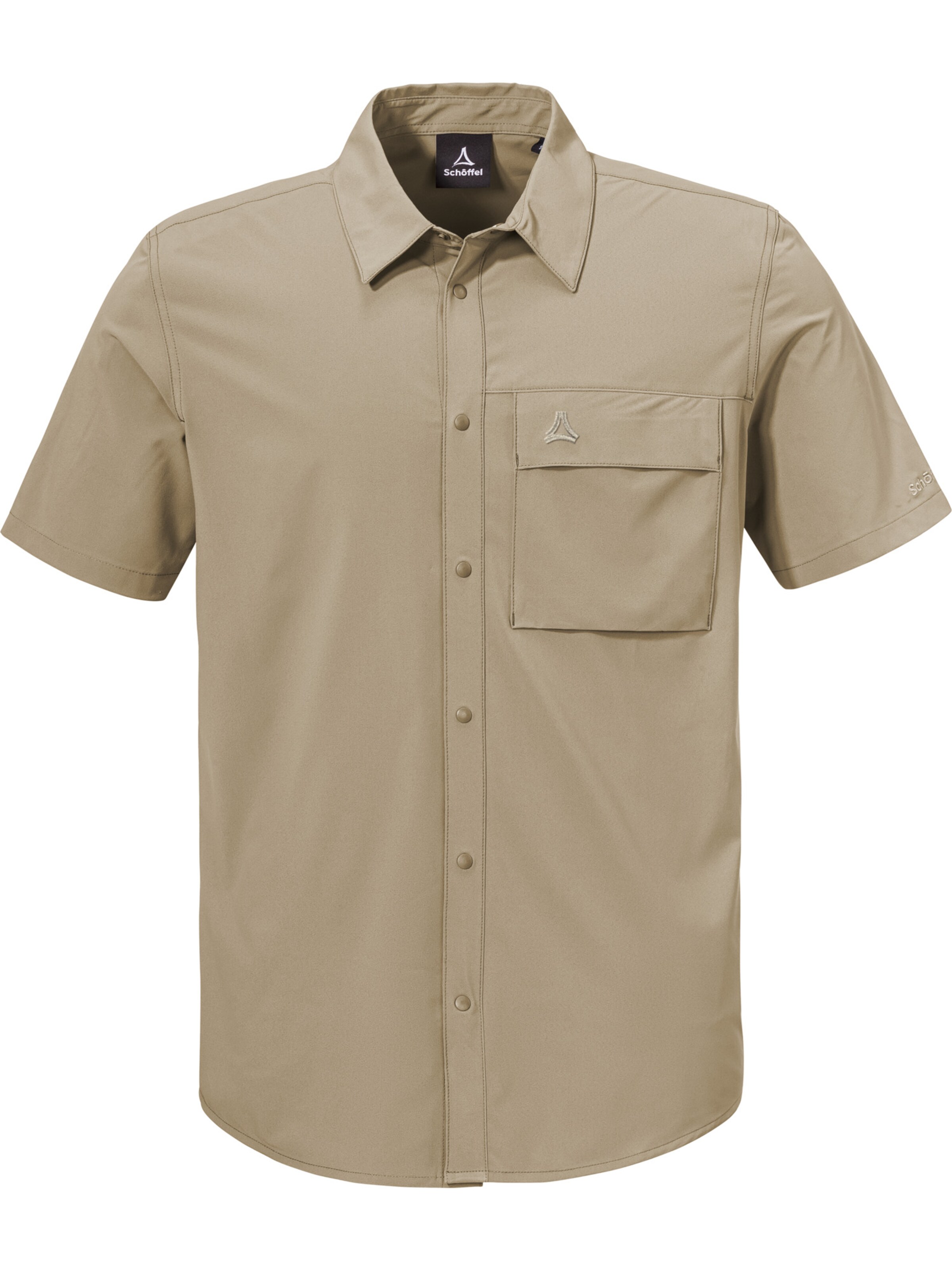 Coupe regular Chemise fonctionnelle 'Dooser' Schöffel en beige : devant