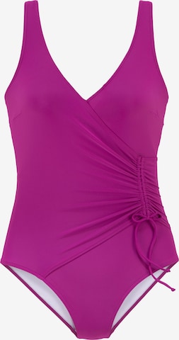 LASCANA - Bustier Traje de baño en rosa: frente